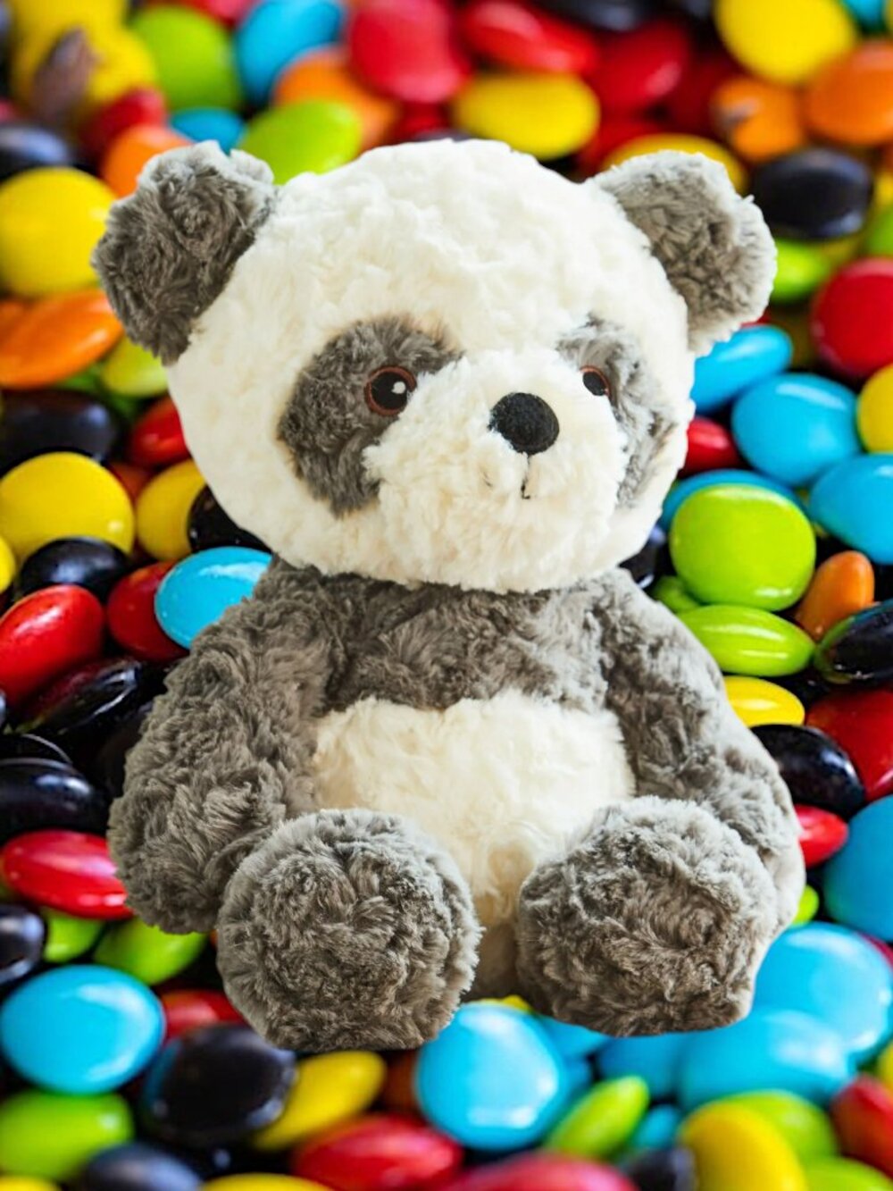 NWT Panda Bear Stuffed Animal Plush Toy Spark Create Imagine Rattle Crinkle Ears